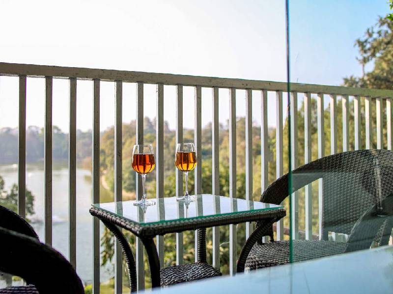 Private balcony at Casa Inali, a homestay near Qutub Minar in Hauz Khas
