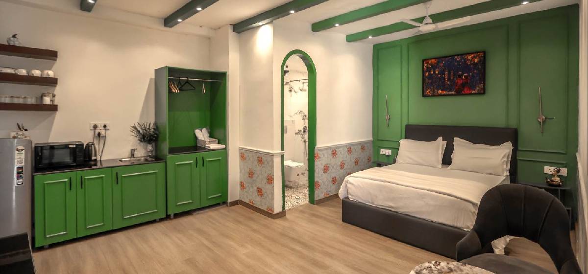 Spacious room for group stays at Casa Inali, Hauz Khas Village
